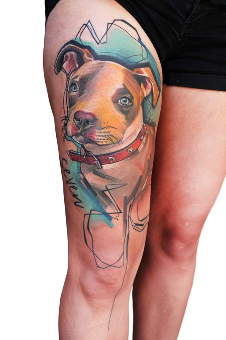 Tattoos - Dog pet protrait - 138810